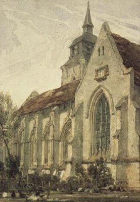 Die Kirche von S. Gilles, Abbeville von Richard Parkes Bonington